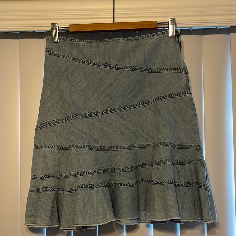 Denim A-Line Skirt